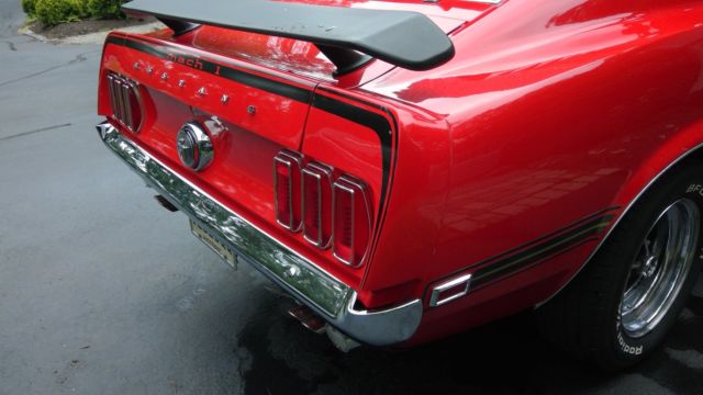1969 Red Ford Mustang Fastback