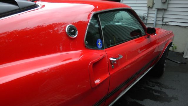 1969 Red Ford Mustang Fastback