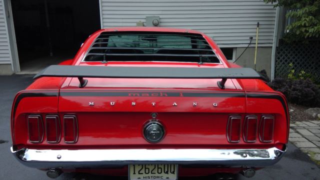 1969 Red Ford Mustang Fastback