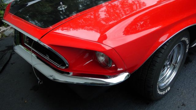 1969 Red Ford Mustang Fastback