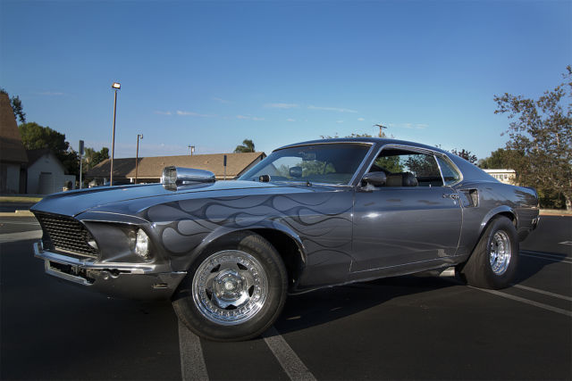 1969 Blue Ford Mustang Fastback