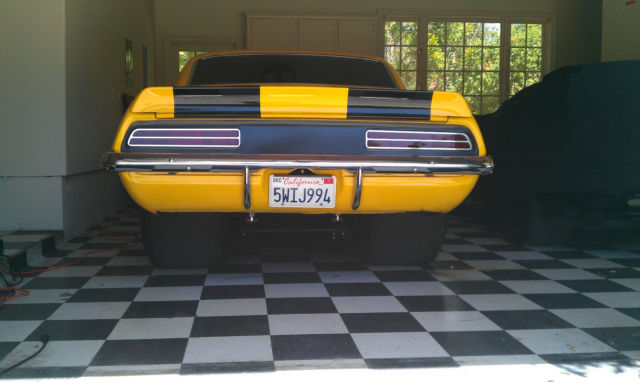 1969 Yellow with black stripes Chevrolet Camaro