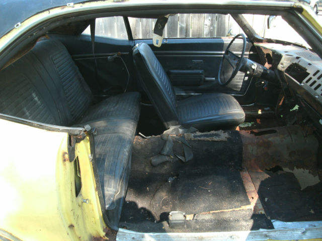 1969 Yellow Chevrolet Camaro Coupe