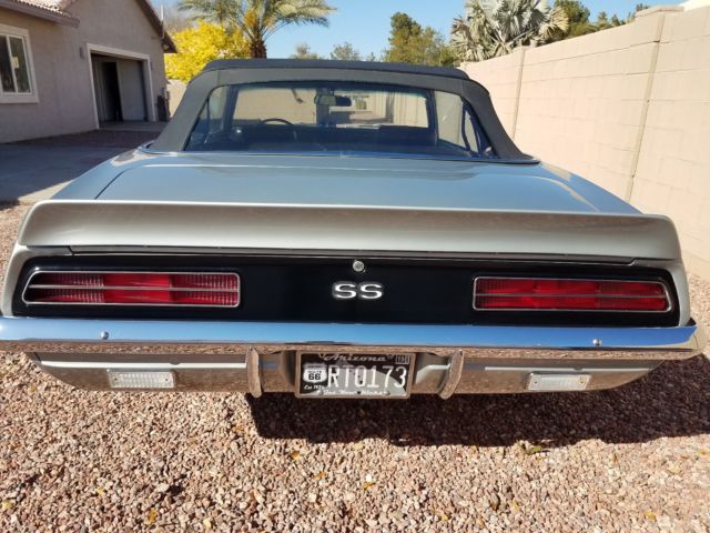 1969 Cortez Silver Chevrolet Camaro Convertible