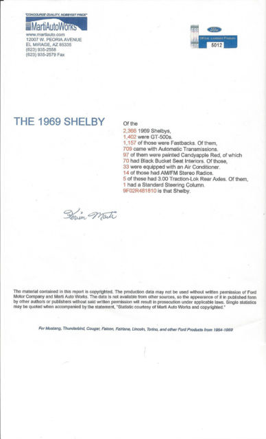 1969 Candy Apple Red Ford Mustang Fastback