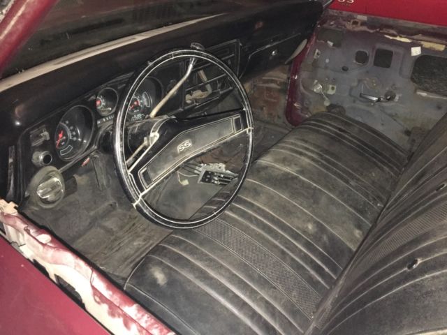 1969 Burgundy Chevrolet Chevelle Coupe
