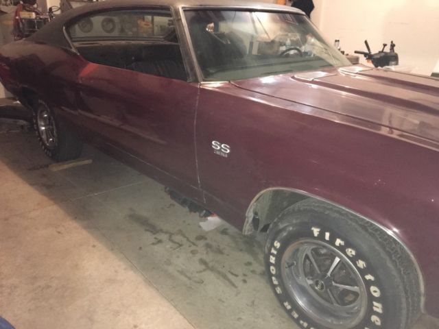 1969 Burgundy Chevrolet Chevelle Coupe