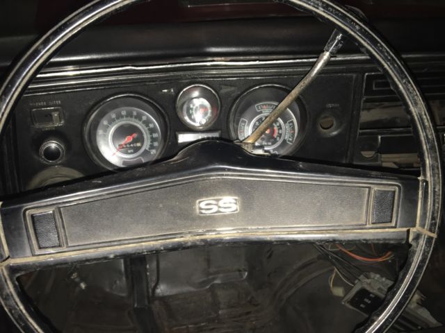 1969 Burgundy Chevrolet Chevelle Coupe