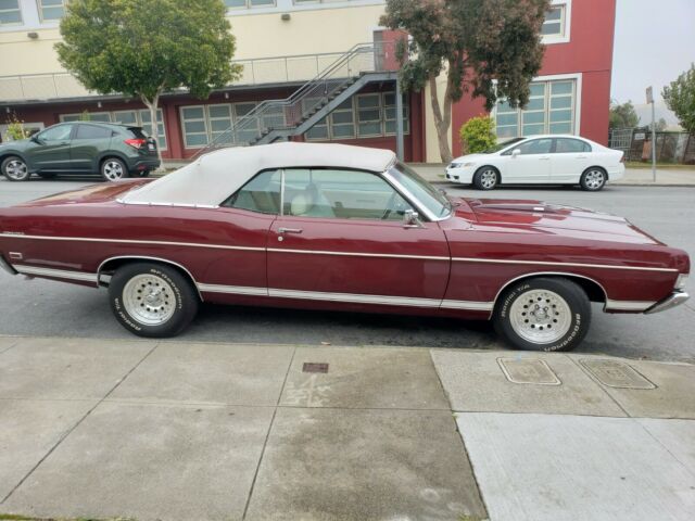 1969 Maroon Ford Torino Convertible