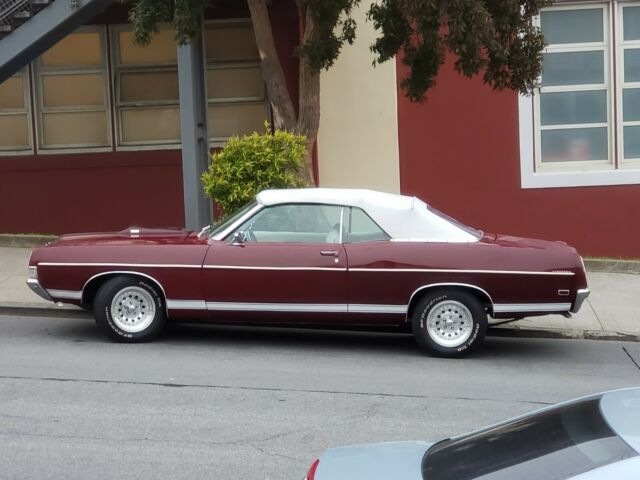 1969 Maroon Ford Torino Convertible