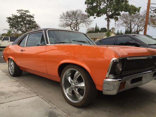 1969 Classic Orange Chevrolet Nova Coupe