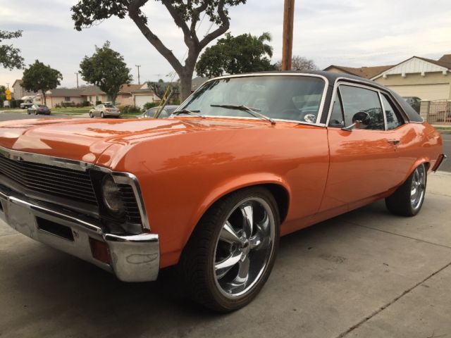 1969 Classic Orange Chevrolet Nova Coupe