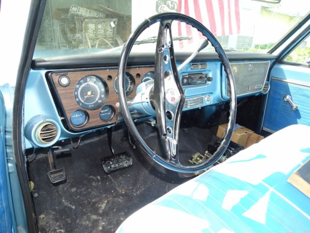 1969 Blue Chevrolet C-10 Standard Cab Pickup
