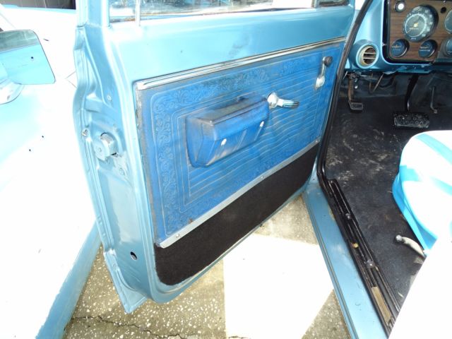 1969 Blue Chevrolet C-10 Standard Cab Pickup