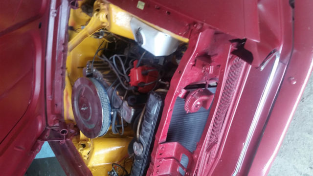 1968 Maroon Ford Mustang coupe