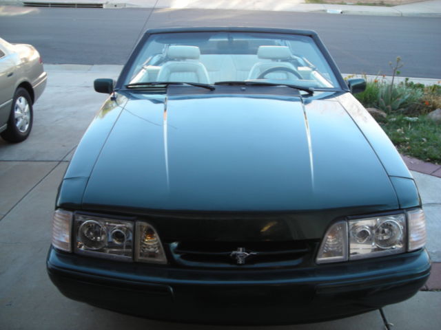 1990 Emerald Jewel Green clearcoat metallic Ford Mustang Convertible