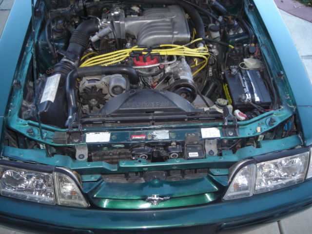 1990 Emerald Jewel Green clearcoat metallic Ford Mustang Convertible