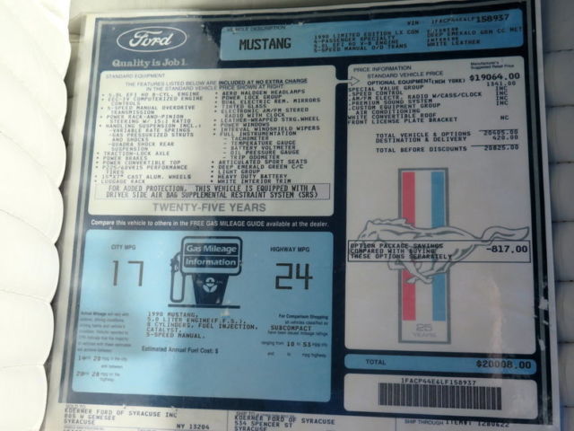 1990 Other Ford Mustang Convertible