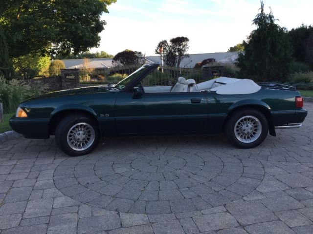 1990 Green Ford Mustang Convertible