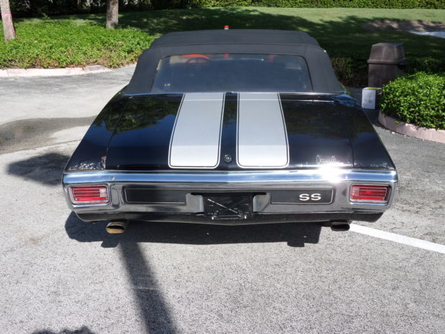 1970 Black Chevrolet Chevelle Convertible
