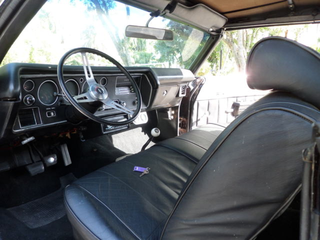 1970 Black Chevrolet Chevelle Convertible