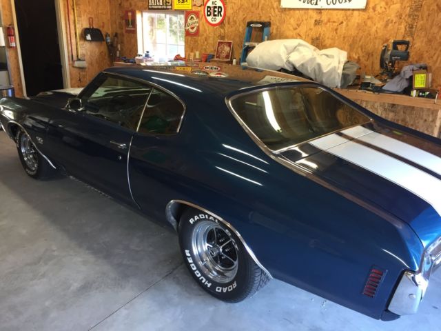 1970 Blue Chevrolet Chevelle Coupe