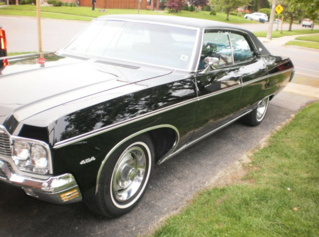 1970 Black Chevrolet Caprice 4 door hardtop