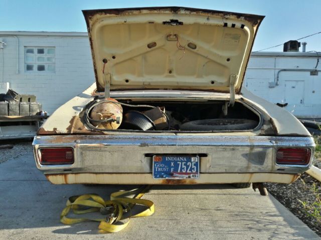 1970 Gold Chevrolet Malibu Coupe