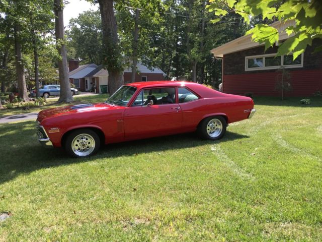 1970 Red Chevrolet Nova Coupe