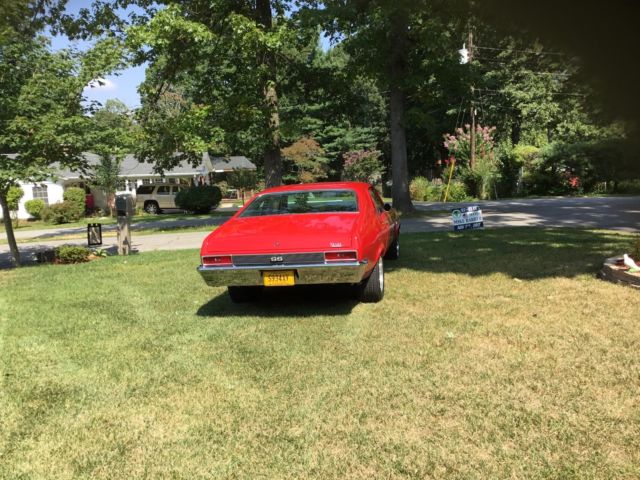 1970 Red Chevrolet Nova Coupe