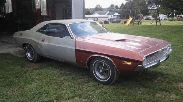 1970 Orange Dodge Challenger Coupe