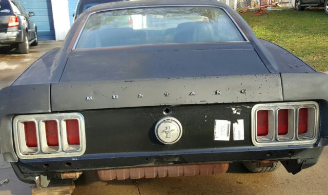 1970 Black Ford Mustang Fastback