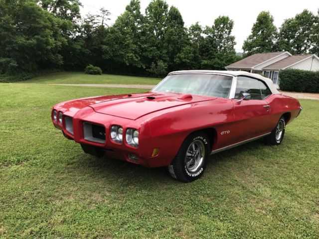 1970 Red Pontiac GTO Convertible