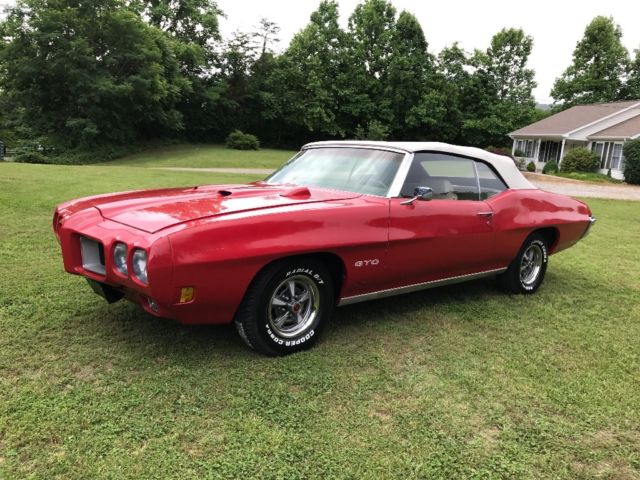 1970 Red Pontiac GTO Convertible