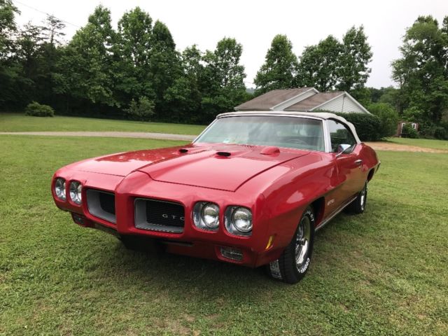 1970 Red Pontiac GTO Convertible