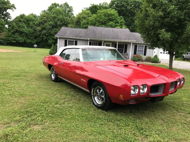 1970 Red Pontiac GTO Convertible