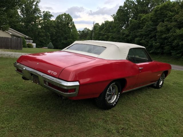 1970 Red Pontiac GTO Convertible