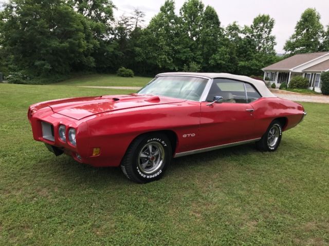 1970 Red Pontiac GTO Convertible