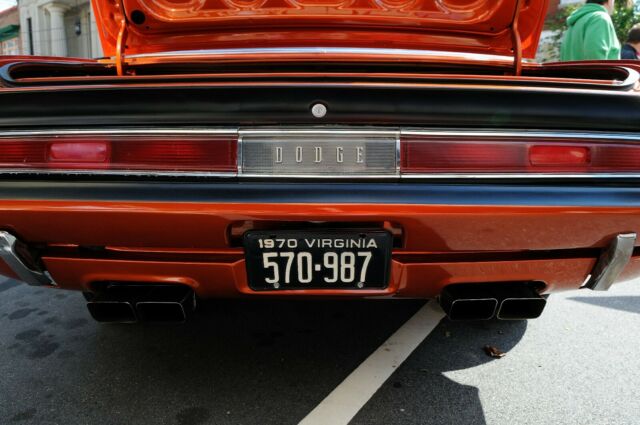 1970 Orange Dodge Challenger Coupe