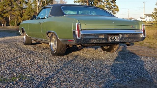 1970 Green Chevrolet Monte Carlo Coupe