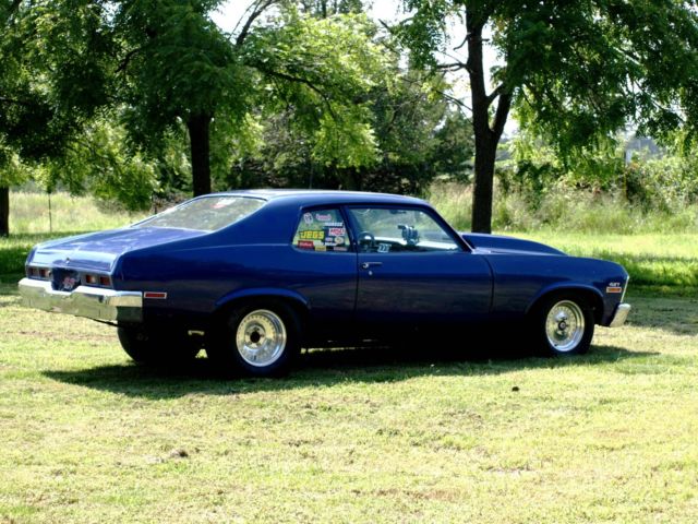 1974 Blue Chevrolet Nova Coupe