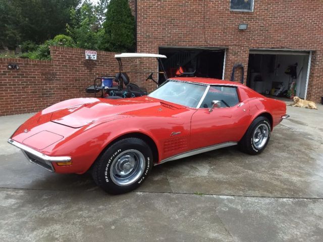 1970 Red Chevrolet Corvette