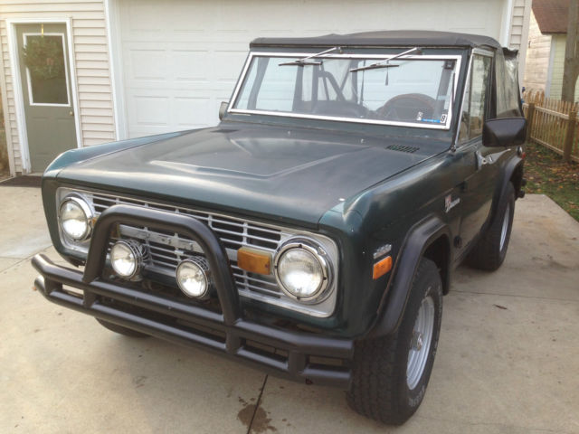 1971 Green Ford Bronco Convertible