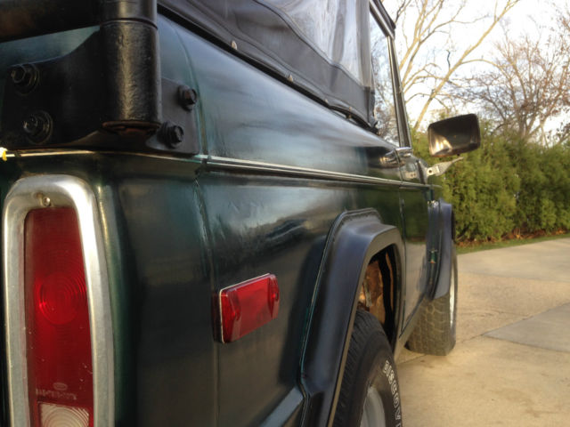 1971 Green Ford Bronco Convertible