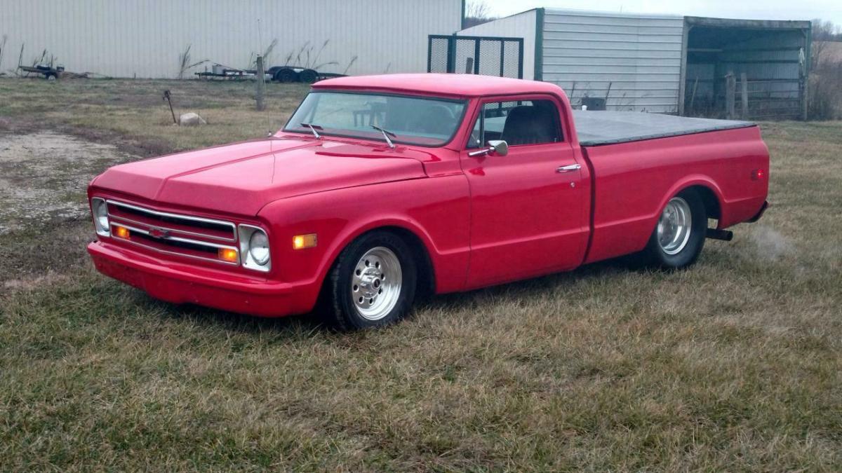 1971 Red Chevrolet C-10 Standard Cab Pickup