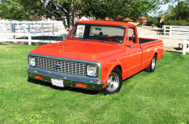 1971 Orange Chevrolet C-10