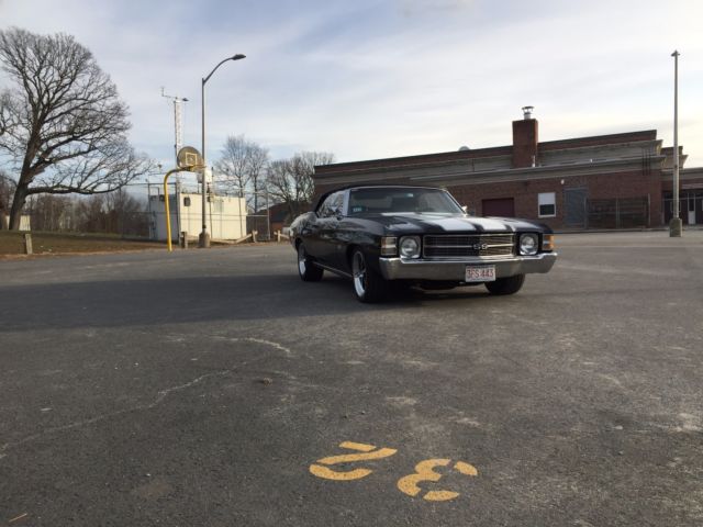 1971 Black Chevrolet Chevelle Convertible