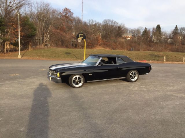 1971 Black Chevrolet Chevelle Convertible