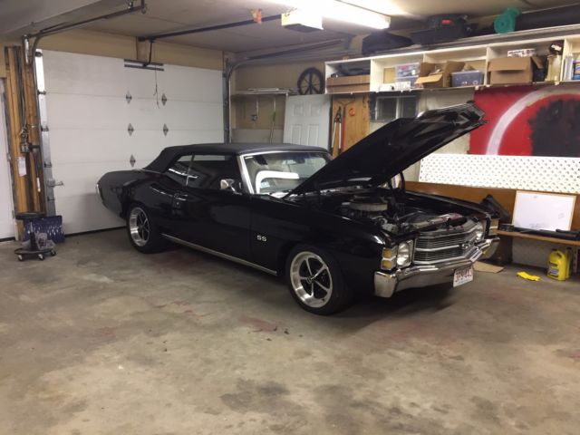 1971 Black Chevrolet Chevelle Convertible