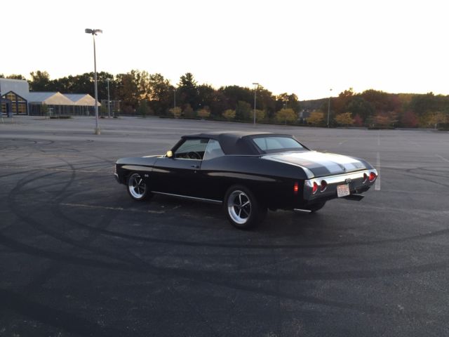 1971 Black Chevrolet Chevelle Convertible